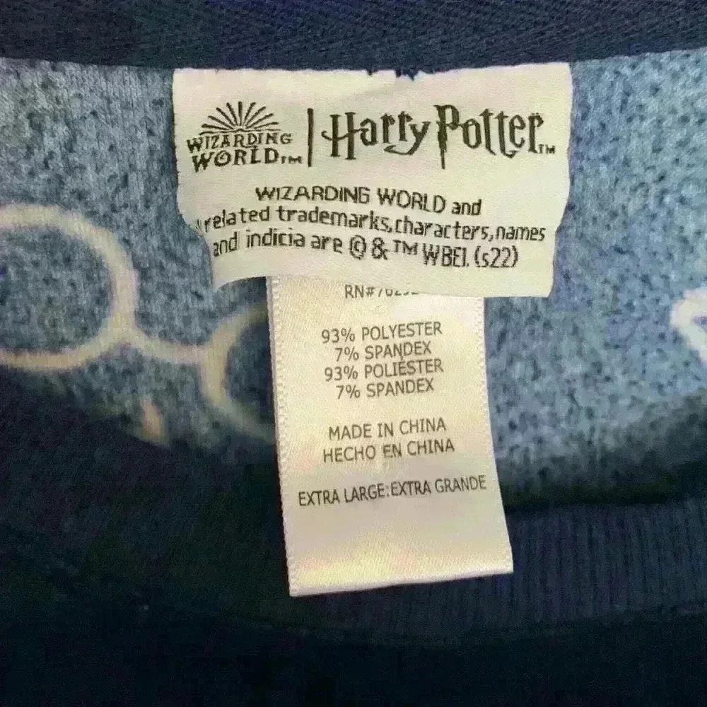 Universal wizarding world Harry potter printed lounge pajama shirt size XL - Picture 4 of 8
